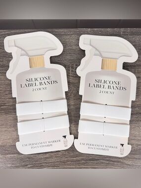 NEW Target Bullseye Playground White Silicone Label Bands